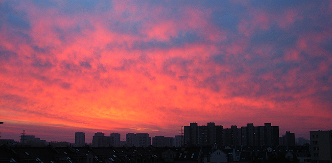 Wschód słońca Ursynów